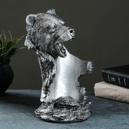 Stand for the bottle "Bear" 25x14x15cm, steel-2