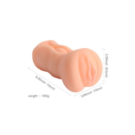 Realistic xise masturbator, vagina, tpr, bodily color, 16 cm-4