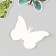 Butterflies cardboard "leaves" set 12 pcs h = 4-10 cm