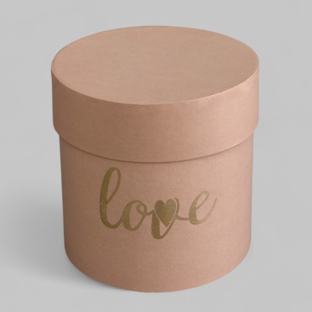 Set of hats 3 in 1 "love" beige, 16 x 15.5 - 11 x 10.5 cm-2