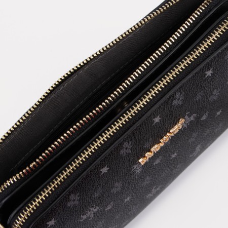 Cross-Bodi bag, 2 parts on the zipper David Jones, adjustable belt, black color-2