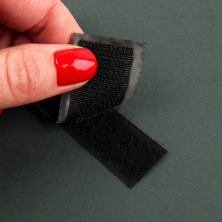 Chevron on Velcro “Blood Group II negative”, 12 × 2.55 cm, Khaki color-3