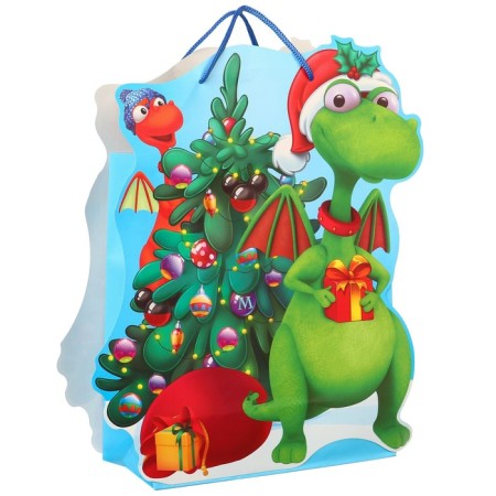 Gift Package "New Year" 23x27x11.5 cm, Mickey Mouse and Dragon-1