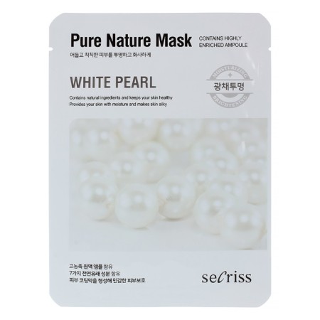 Fabric mask ANSKIN SECRISS Pure Nature White Pearl, 25 ml