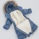Kinderlitto transformer Kinderlitto "Orsetto", height 68-80 cm, Denim's height