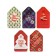 Set of mini -postcard "Happy New Year! -2" glitter, 50 pieces, 4.8x7.8 cm