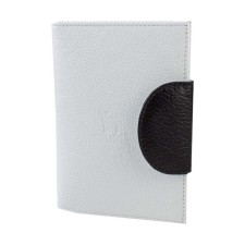 Cover for auto documents on the button, white color