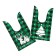 Polyethylene gift package with ears "green cage", 13 x 23 cm