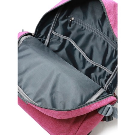 Youth backpack, synthetic fabric, 285x440x135 cm, roses/black-4