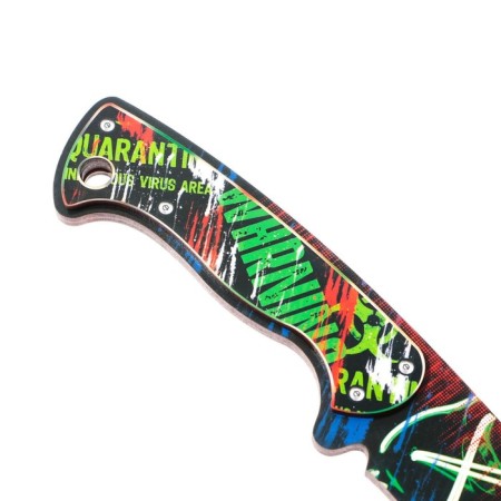Wooden knife machete "graffiti", length 43 cm-5