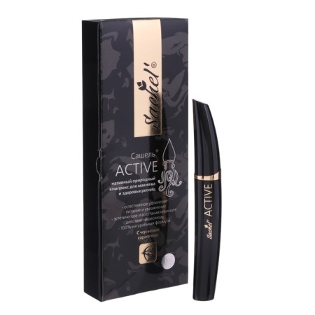 Sashel eyelash gel Active with karakatitsa ink, 12 ml