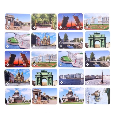 Board game "Memo. St. Petersburg ", 50 cards + cognitive brochure-5