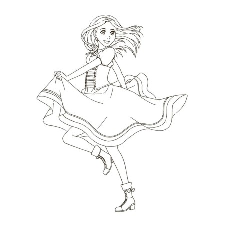 Princesses. Cool coloring pages-2