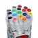 A set of markers, 18 colors, a cystic tip, in a plastic box
