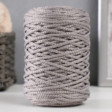 Knitting cord 100% polyester 3mm 100m/200 ± 20g (14-light-gray)