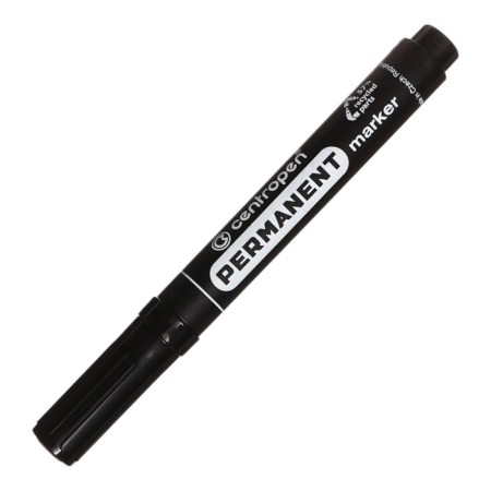 Permanent marker 5.0 mm Centropen 8566, lin 2.5mm/1-4.6mm, black-4
