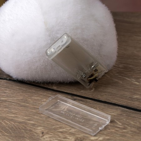 LED Figure "Bear" 26 × 16 × 16 cm, phlock, AAX2 batteries (not in the kit), glow warm white-3