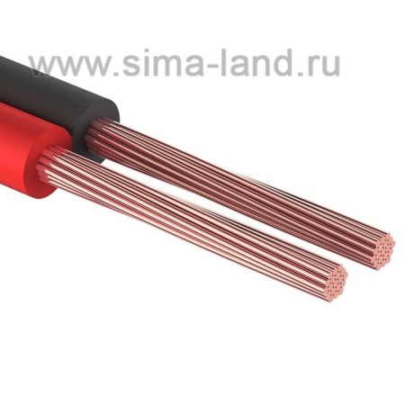 Acoustic cable ProConnect, 2x0.75 mm², 100 m, red-black, 01-6104-6