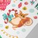New Year sticker interior color "Squirrels with gifts" 30x40 cm