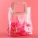 Gift package from PVC, pink, 26.5 x 23 x 12 cm