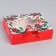 New Year's folding box "Bullfinchi on the branch" 20 x18 x 5 cm, New Year