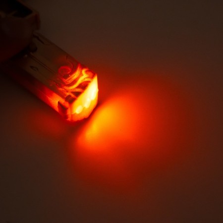 Laser pointer 4 modes flashes, ultraviolet, laser LR44X3 pcs "Pistol" Gold 5.2x9.7x1.5 cm 10473-5