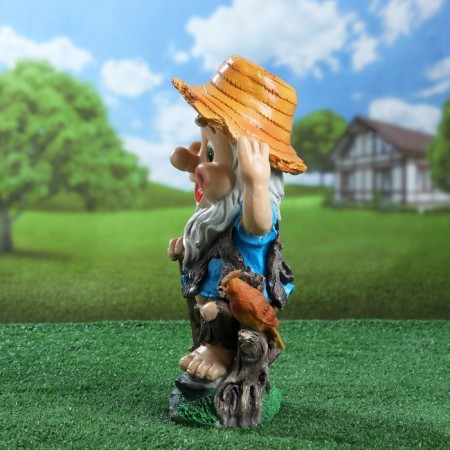 Greek figure "Dwarf in a hat with a parrot" 42x23cm-1