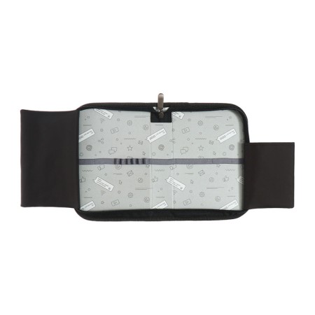 Penal 1 section 140 x 210 x 40 mm, folding pocket and cosmetic bag, fabric, calligrata topontent "cats memes"-6