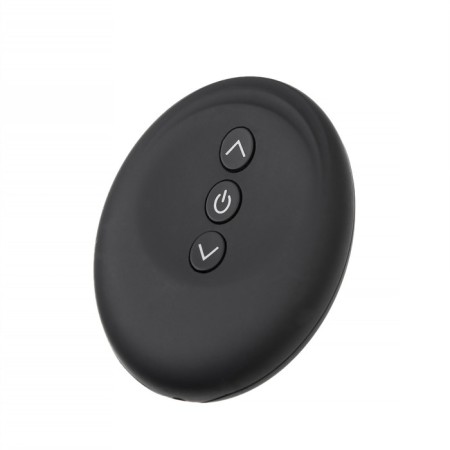 Inflatable anal vibrovaloga Popo pleasure Phoenix, 13.5 cm, silicone, black color-14