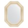Mirror in the baguette frame, poisoned silver 99 mm, 59x79 cm