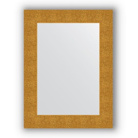 Mirror in the baguette frame - gold minting 90 mm, 60 x 80 cm, evoForm