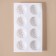 Form for mousse desserts and baking konfinetta "Karamella", silicone, 29.5 × 17.2 × 2.5 cm, 8 cells (d = 6.5 cm), white color