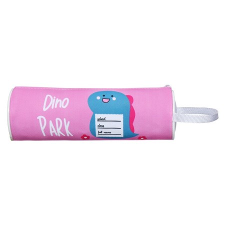 School Penal Tobus on the zipper "Dinosaurus" Calligrata, pink