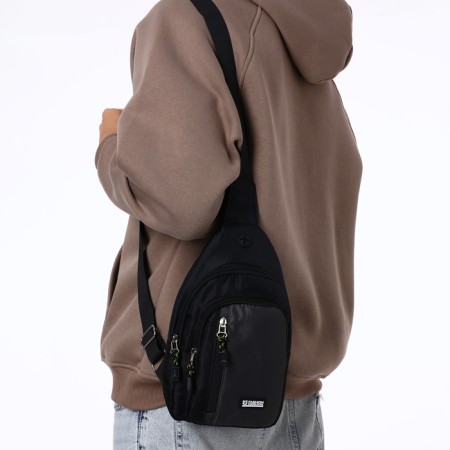 Backpack-sling, 17*8*30 cm, lightning department, 2 n/k, gray-10