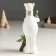 Souvenir Polystone "White Bear in a scarf carries a Christmas tree" 8x5.5x19 cm