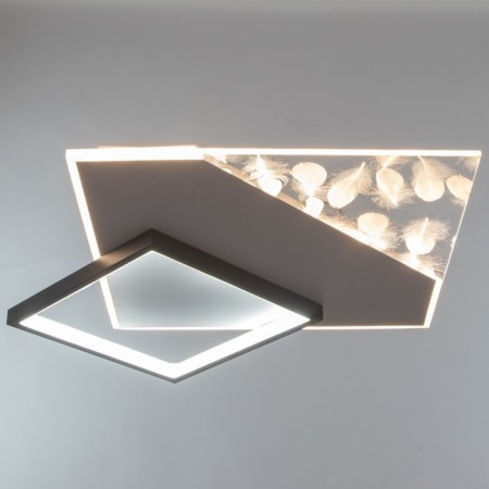 Chase with DND "Malva" LED 120W 3000-6000K White-black 57x48x7 cm Bayerlux