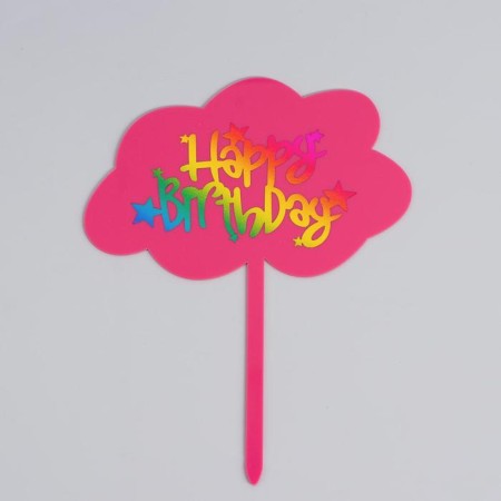 Topper "Happy Birthday", cloud