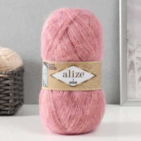 Yarn "3 Season" 51% acrylic, 25% moher, 24% wool 500m/100g (161- powder)