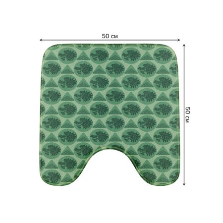 Green Dragon toilet mat, anti -slip, size 50x50 cm-1