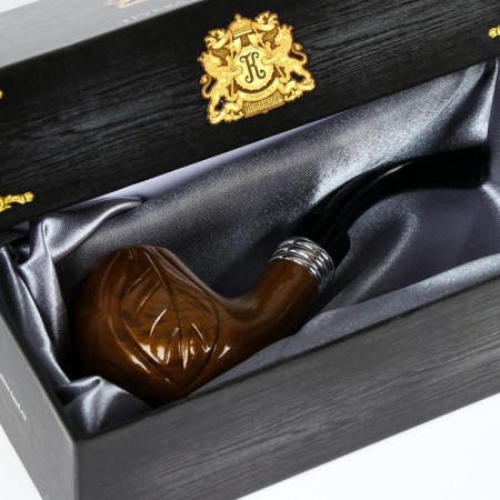 Tobacco smoking pipe "Commander", classic, 14 x 4.7 x 4.5 cm-3