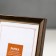 Photo frame plastic 10x15 cm 1526 Brown with gold