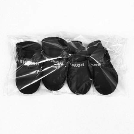 Rubber Pigger boots, set 4 pcs., Rr. L (sole 5.7 x 4.5 cm), black-5