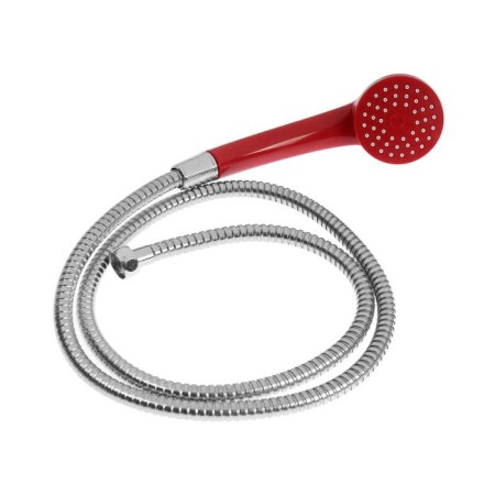 Everest bathtub B22-071c, round spout, with a shower set, chrome/red-3