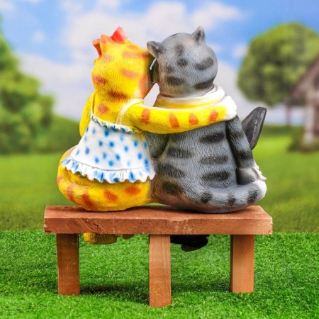 Garden figure "Cats on the shop" 18x42x40cm-2