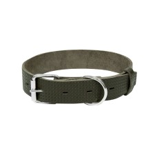 Leather collar with embossing 