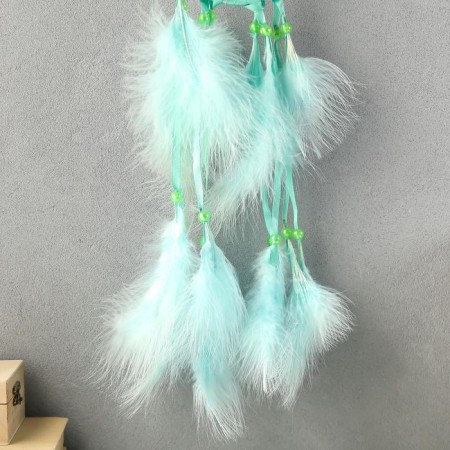 Dreams "Web with pearls" d = 11 cm light green 40 cm-2