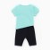 Kit (T -shirt/bicycle) for the girl, mint color, height 80cm