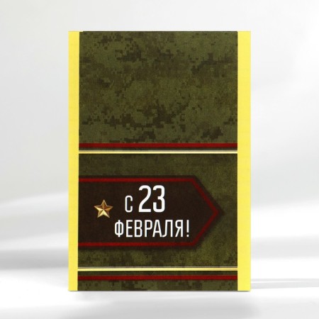 Notepad in a cage "February 23!", A7, 16 sheets-3
