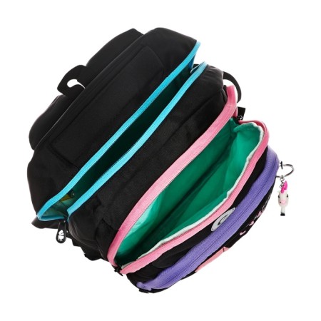 School backpack, 40 x 27 x 20 cm, Grizzly, ergonomic back, laptop department, black-9
