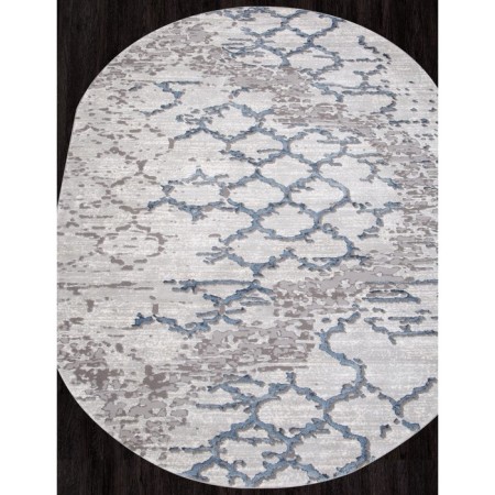 Oval Carbon Karmen Hali Armina, size 160x230 cm, color Blue/Blue-1